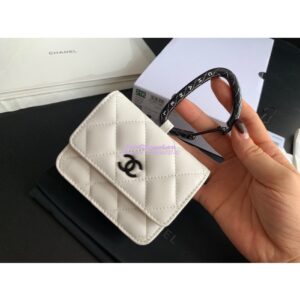 Replica Chanel Jewel Hook Card Holder AP2397 White 2