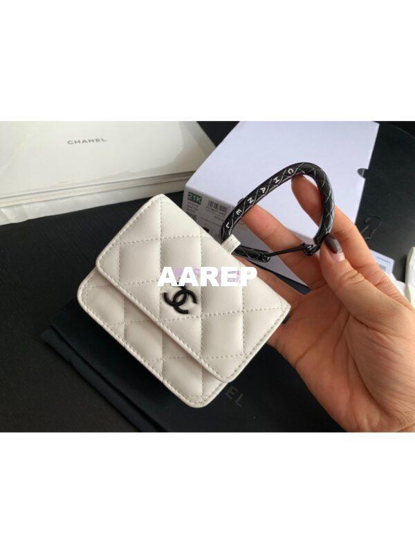 Replica Chanel Jewel Hook Card Holder AP2397 White 4
