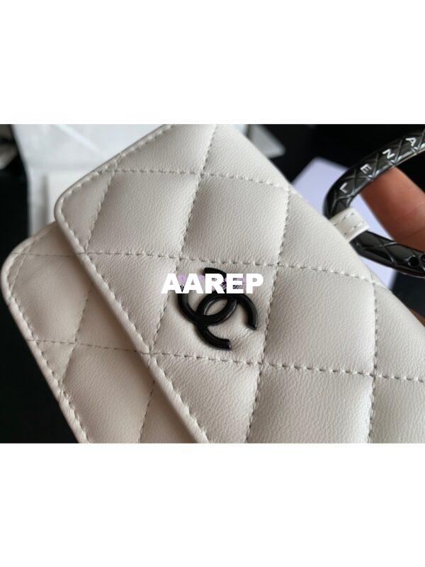 Replica Chanel Jewel Hook Card Holder AP2397 White 5