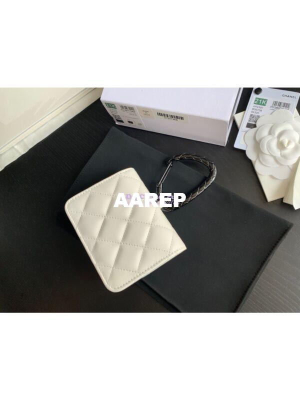Replica Chanel Jewel Hook Card Holder AP2397 White 7