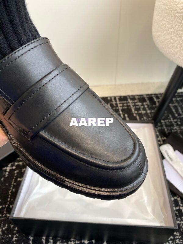 Replica Chanel 24C Calfskin Moccasins with Socks and Ribbon G45410 9