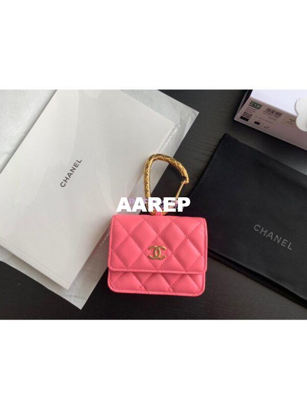 Replica Chanel Jewel Hook Card Holder AP2397 Pink 4