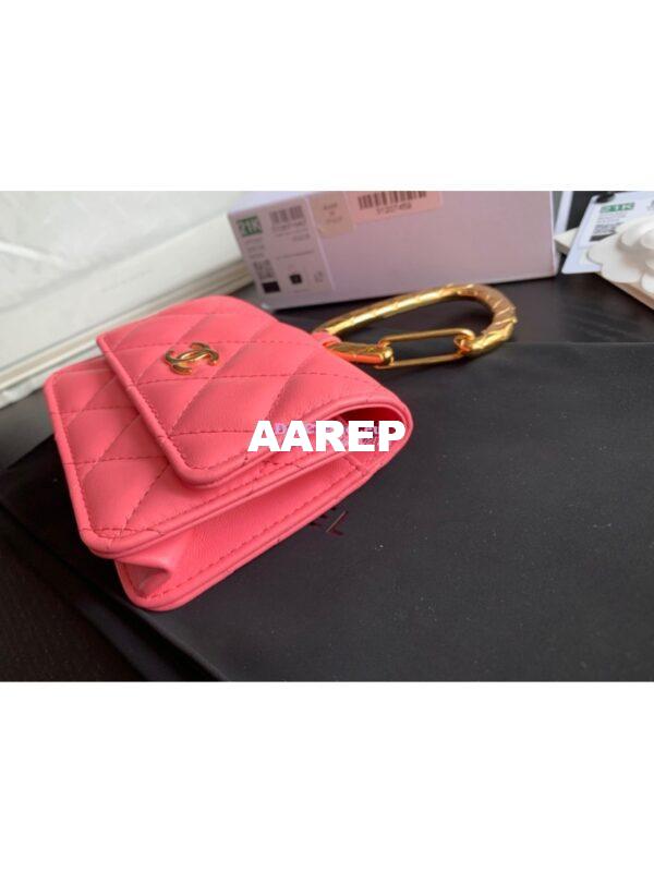 Replica Chanel Jewel Hook Card Holder AP2397 Pink 7