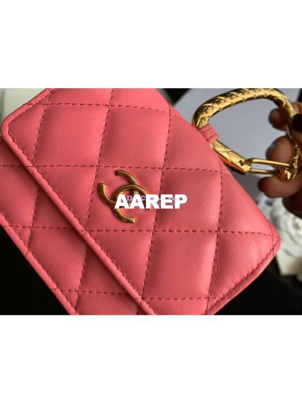 Replica Chanel Jewel Hook Card Holder AP2397 Pink 8