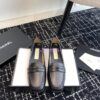 Replica Chanel 24C Quilted Lambskin Mules with Logo G38820 Black