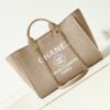 Replica Chanel Small Tote 2 in 1 Mixed Fibres, Calfskin Deauville Bag AS3257 Brown