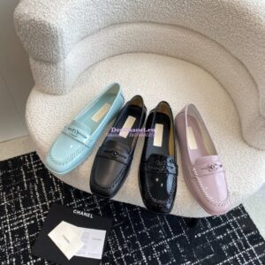 Replica Chanel Moccasins Patent Calfskin G45409 2