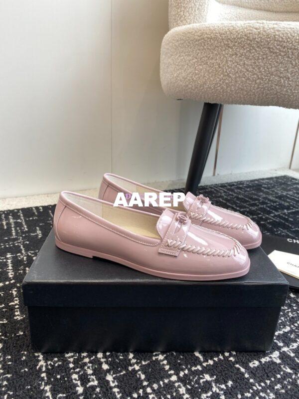 Replica Chanel Moccasins Patent Calfskin G45409 4