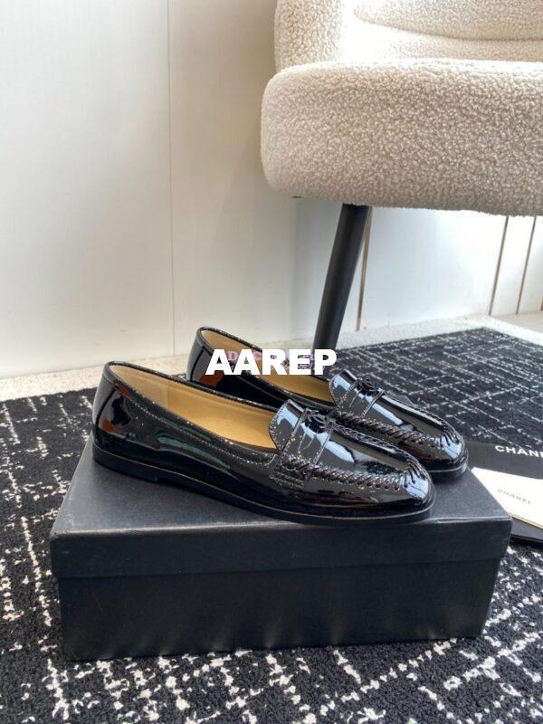 Replica Chanel Moccasins Patent Calfskin G45409 20