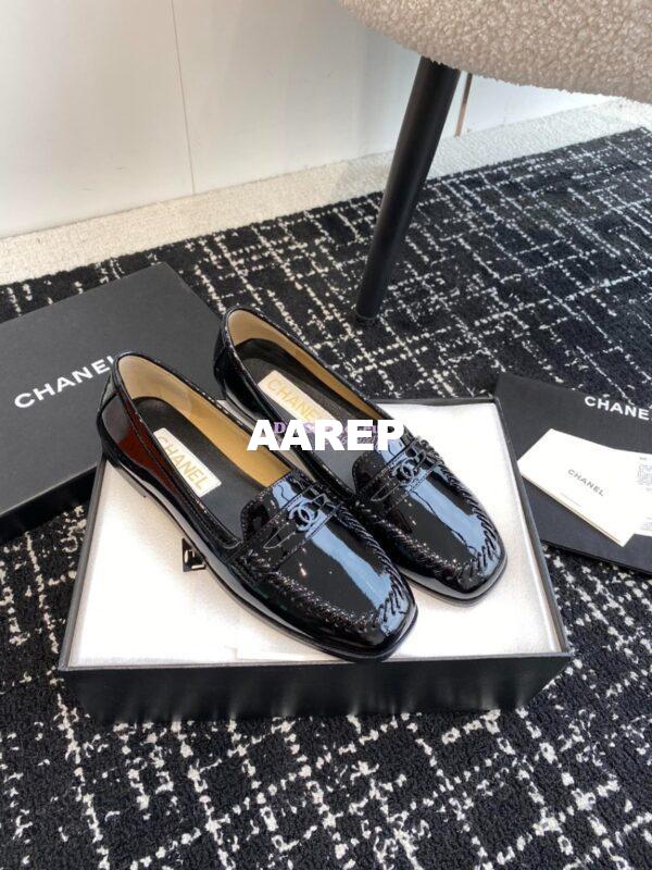 Replica Chanel Moccasins Patent Calfskin G45409 24