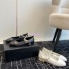 Replica Chanel Lambskin Gold Cap Toe Ballerinas G02819 Black lambskin