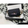 Replica Chanel Small Flap Bag With Wenge Wood Top Handle AS4151 Black