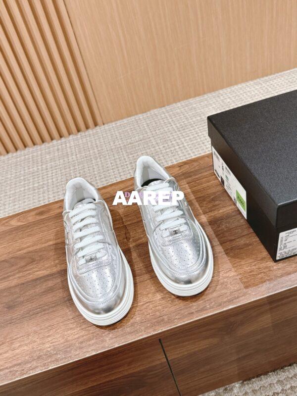 Replica Chanel Metallic Calfskin Trainer G45079 2