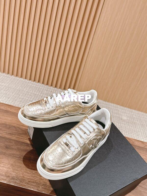 Replica Chanel Metallic Calfskin Trainer G45079 11