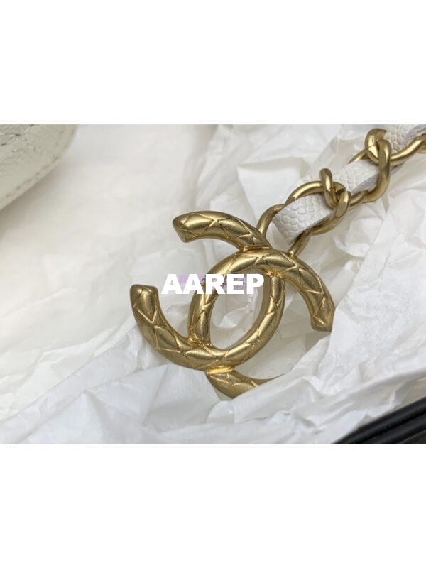 Replica Chanel Wallet on Chain in Pearly Grained Calfskin AP3479 White 6