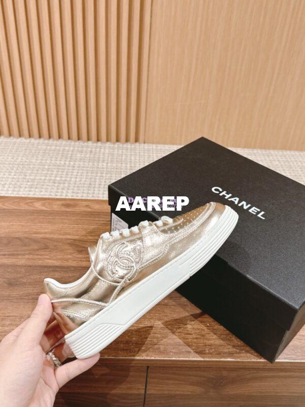 Replica Chanel Metallic Calfskin Trainer G45079 14