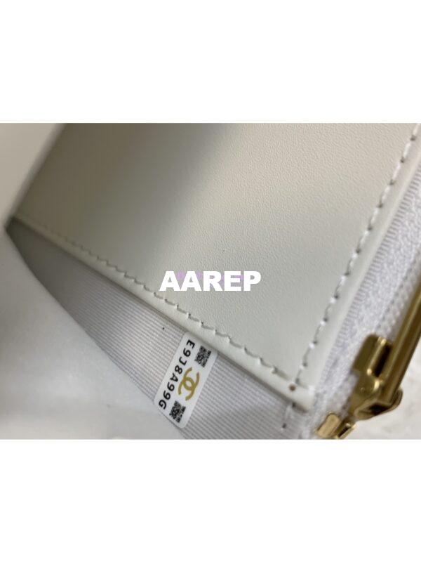Replica Chanel Wallet on Chain in Pearly Grained Calfskin AP3479 White 9