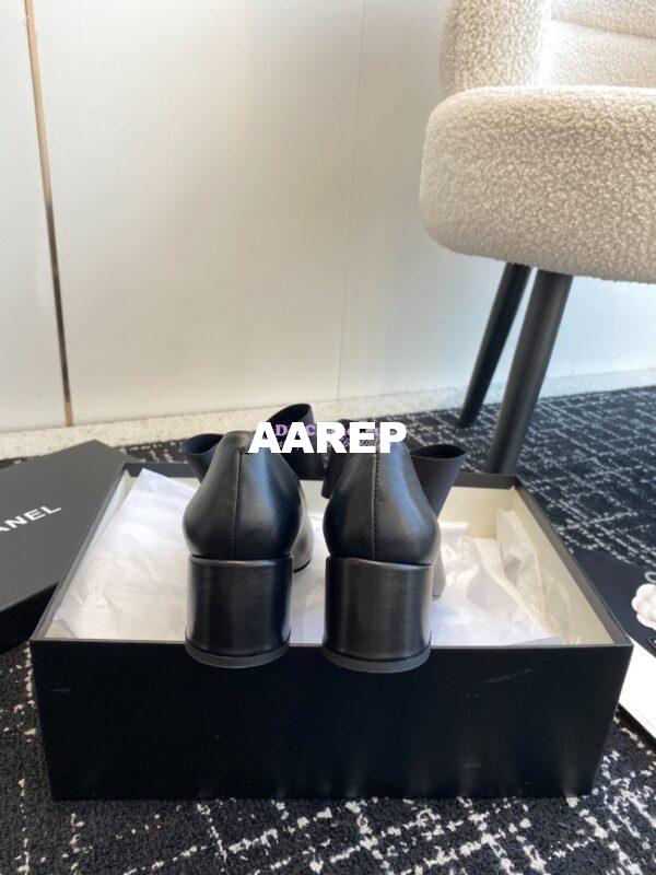 Replica Chanel Mary Jane Calfskin & Grosgrain Heel 60mm G45356 25