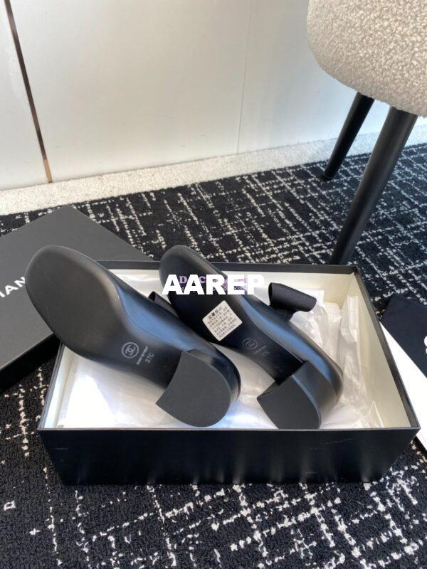 Replica Chanel Mary Jane Calfskin & Grosgrain Heel 60mm G45356 26