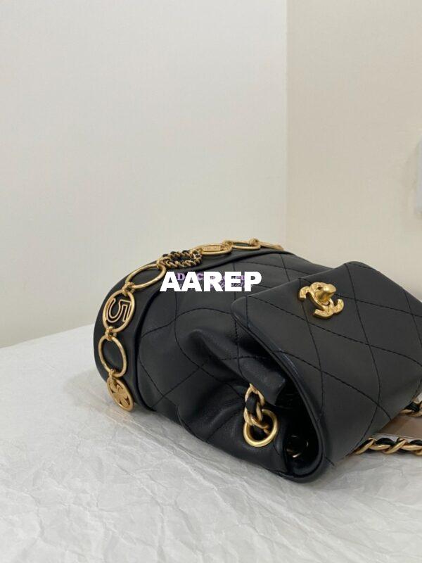 Replica Chanel Small Backpack in Calfskin AS4275 Black 5