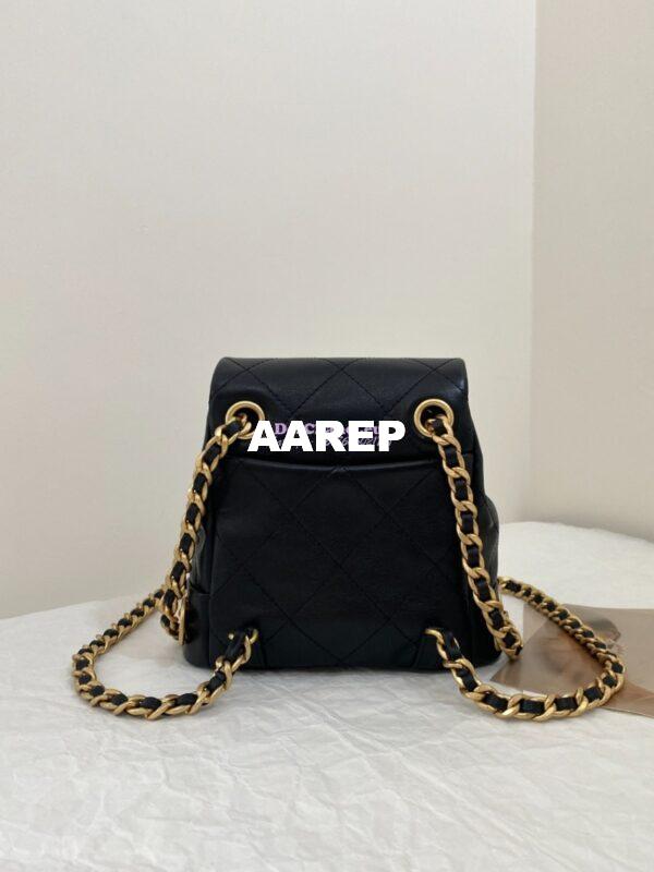 Replica Chanel Small Backpack in Calfskin AS4275 Black 10