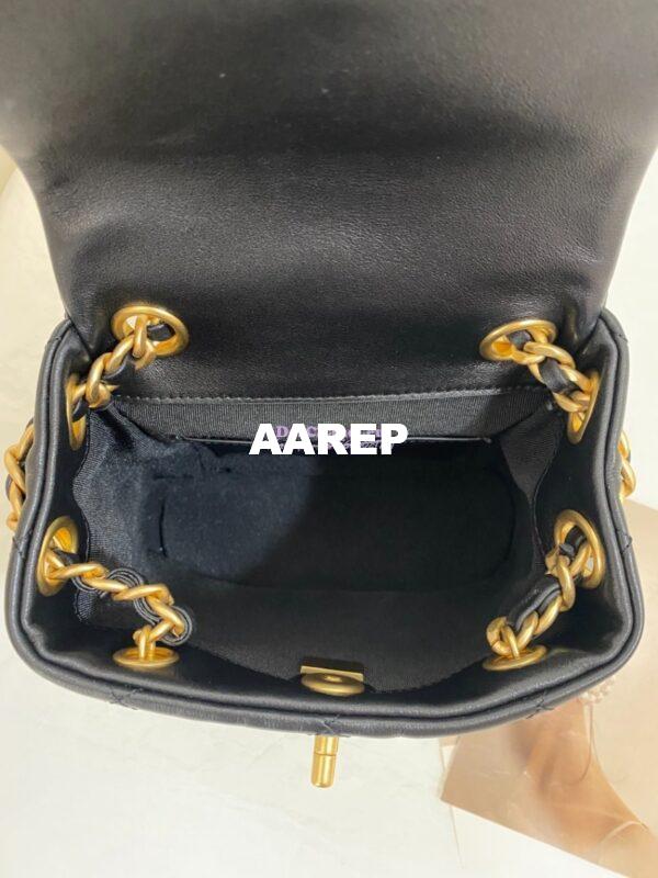 Replica Chanel Small Backpack in Calfskin AS4275 Black 11