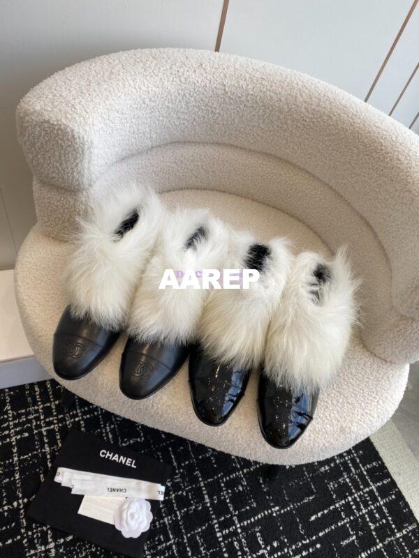 Replica Chanel Short Boots Lambskin & Shearling Lambskin G45177