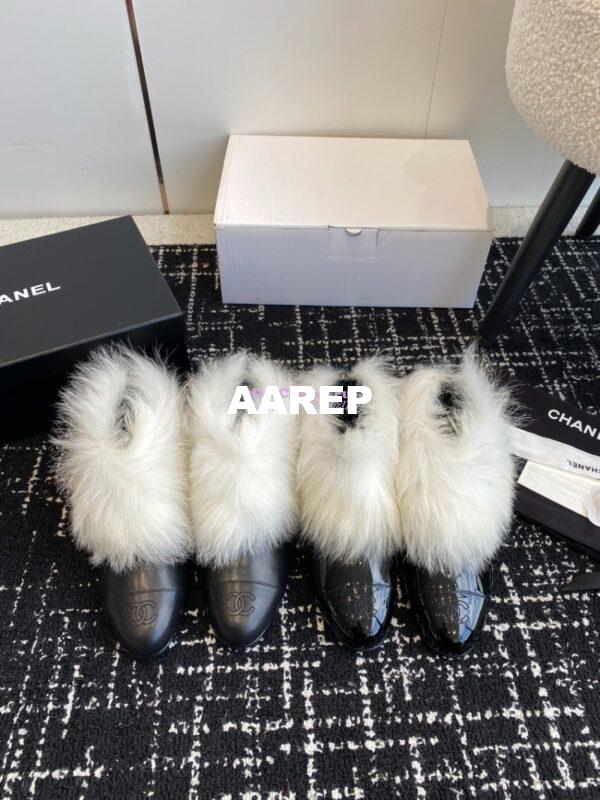 Replica Chanel Short Boots Lambskin & Shearling Lambskin G45177 2