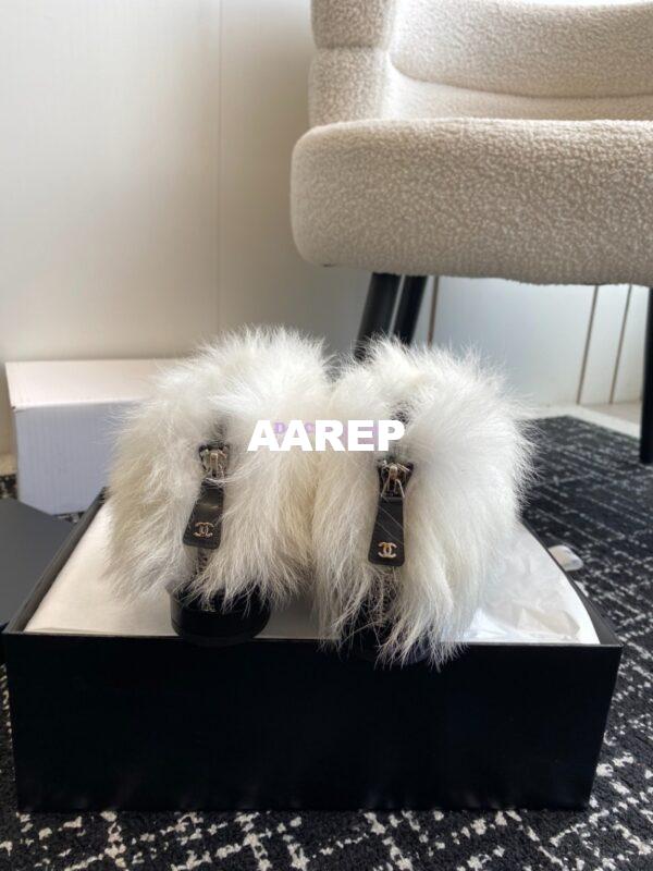 Replica Chanel Short Boots Lambskin & Shearling Lambskin G45177 5
