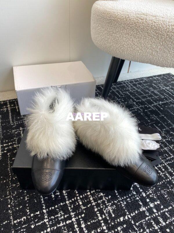 Replica Chanel Short Boots Lambskin & Shearling Lambskin G45177 9