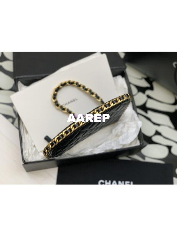 Replica Chanel Hobo Handbag in Shiny Crumpled Lambskin AS4378 Black 6