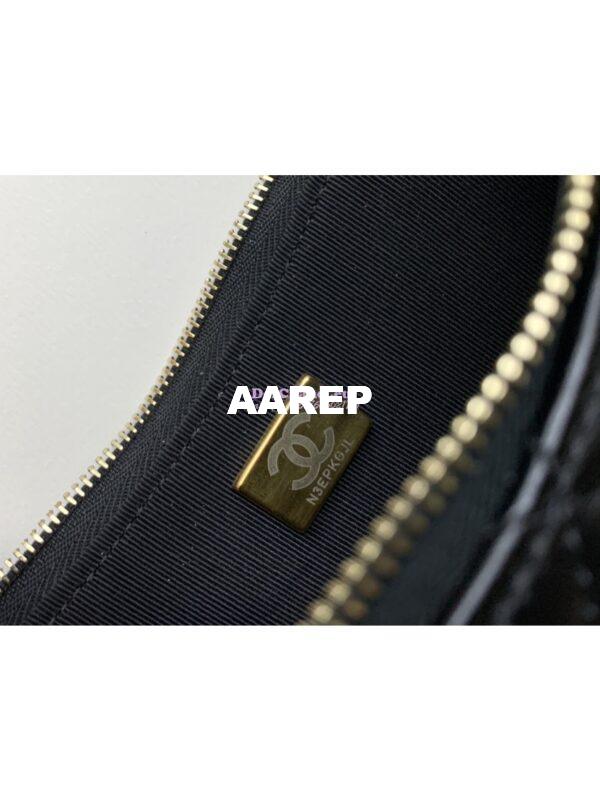 Replica Chanel Hobo Handbag in Shiny Crumpled Lambskin AS4378 Black 8
