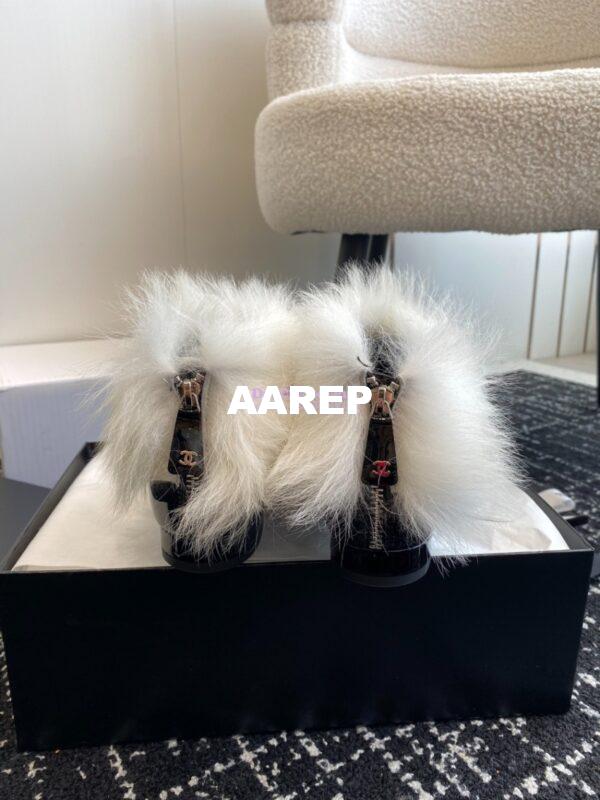 Replica Chanel Short Boots Lambskin & Shearling Lambskin G45177 14