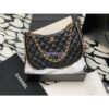 Replica Chanel CC Vintage Bowling Bag Caviar Leather AS3034 Beige 2