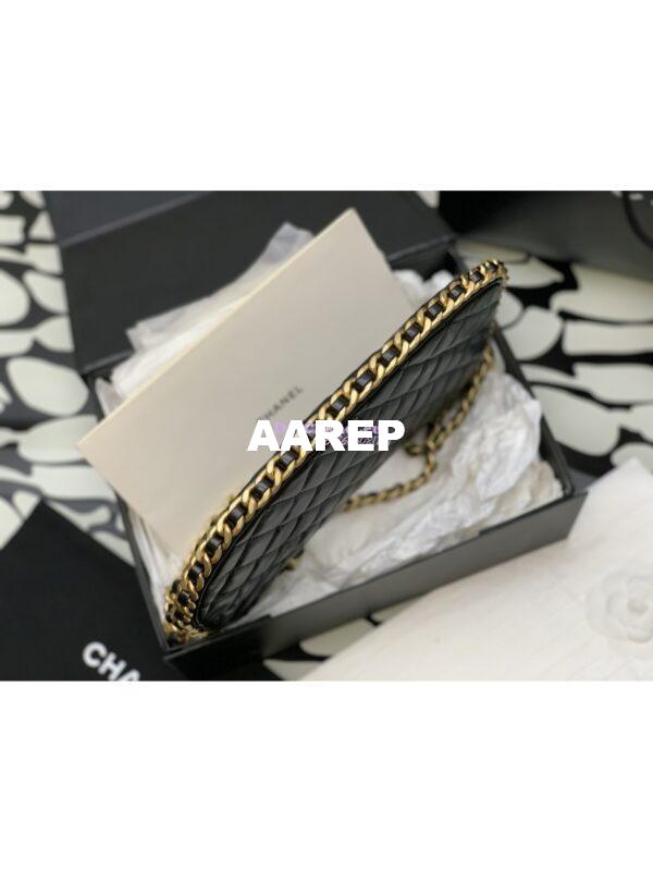 Replica Chanel Large Hobo Bag in Shiny Crumpled Lambskin AS4368 Black 8