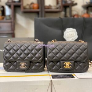 Replica Chanel Mini Classic Flap 17cm in Black Lambskin Bag