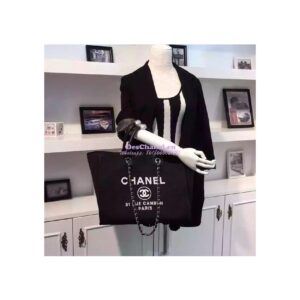Replica Chanel Large Toile Shopping Tote Bag Denim 2
