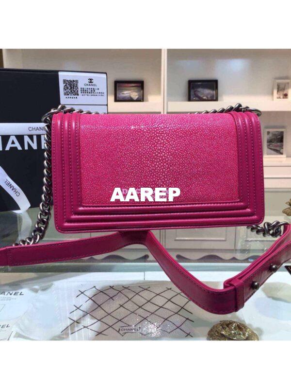Replica Chanel Galuchat Boy Chanel Flap Bag 4