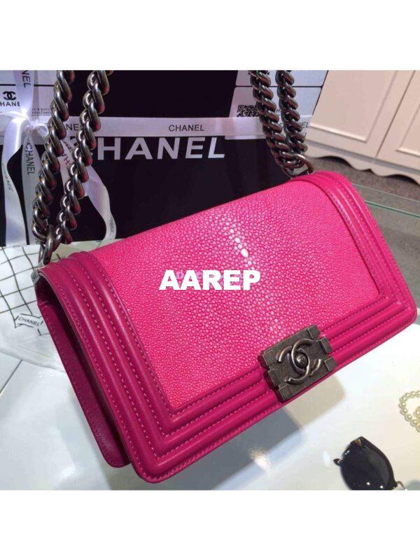 Replica Chanel Galuchat Boy Chanel Flap Bag 6
