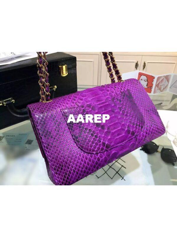 Replica Chanel Python Classic Flap Bag 6