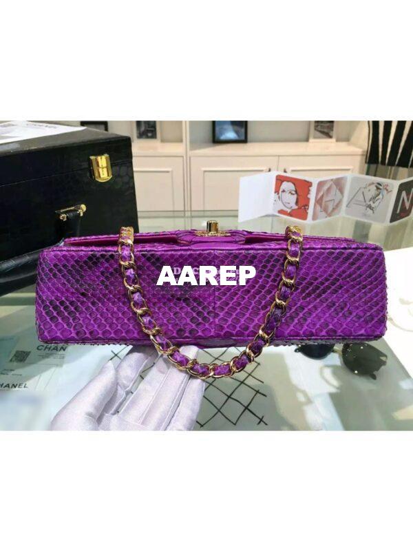 Replica Chanel Python Classic Flap Bag 7