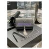 Replica YSL Saint Laurent Kate Chain Wallet With Tassel In Smooth Leather 452159 Black Silver Hardware