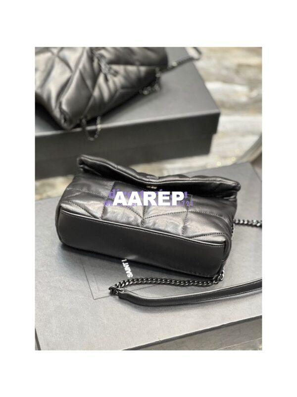 Replica YSL Saint Laurent Mini Loulou Puffer Toy Bag In Quilted Lambskin All Black 12