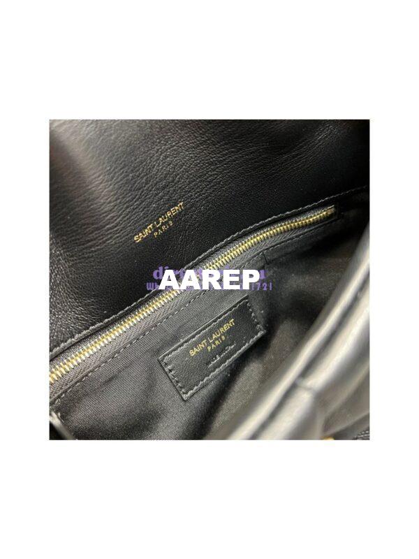Replica YSL Saint Laurent Mini Loulou Puffer Toy Bag In Quilted Lambskin Black in Gold Hardware 13
