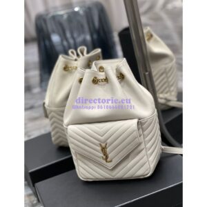 Replica YSL Saint Laurent Joe Backpack In Lambskin 672609 Blanc 2