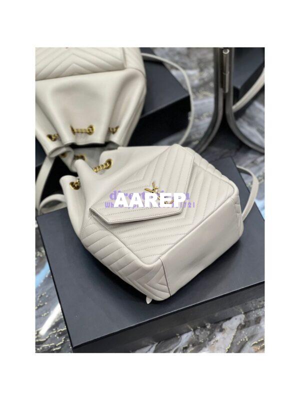 Replica YSL Saint Laurent Joe Backpack In Lambskin 672609 Blanc 7