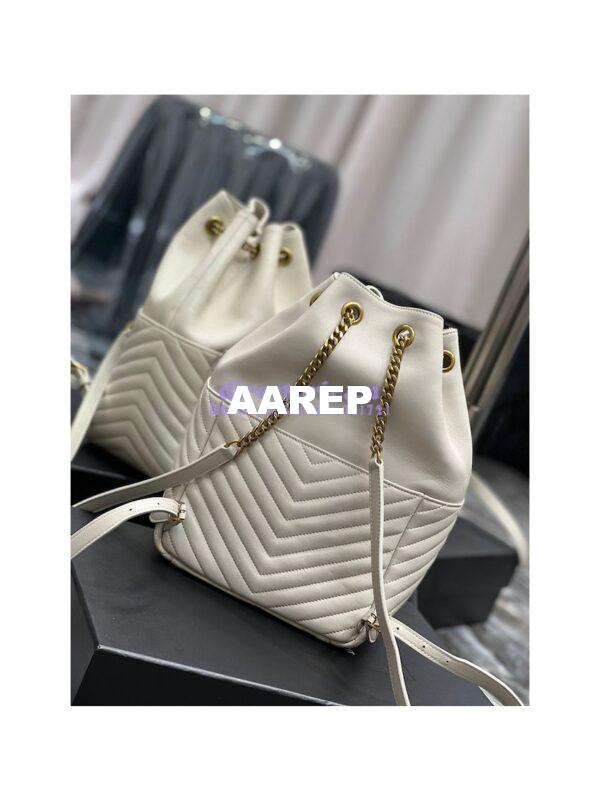 Replica YSL Saint Laurent Joe Backpack In Lambskin 672609 Blanc 10