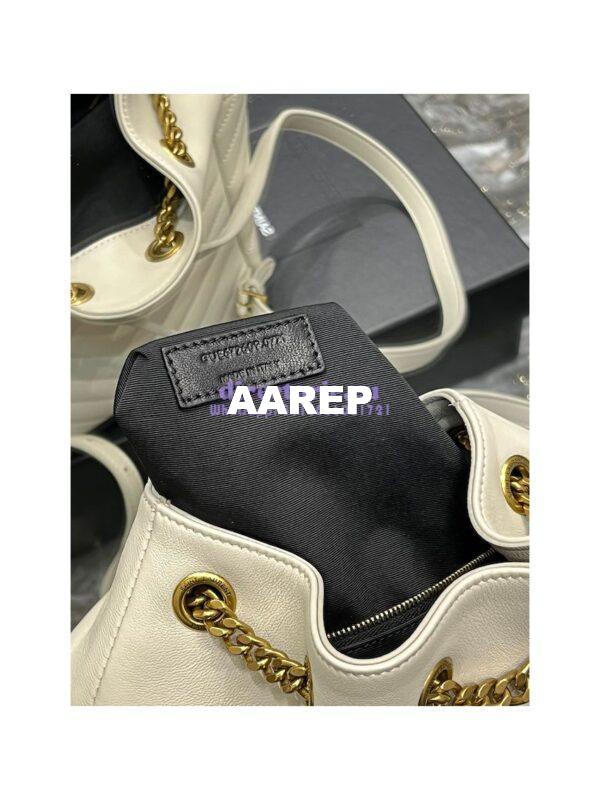 Replica YSL Saint Laurent Joe Backpack In Lambskin 672609 Blanc 14