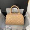 Replica Chanel CC Vintage Bowling Bag Caviar Leather AS3034 Black 2