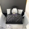 Replica Chanel 23C Small Backpack Wool Tweed & Lambskin AS3947 Dark Purple Orange & Multicolor 2